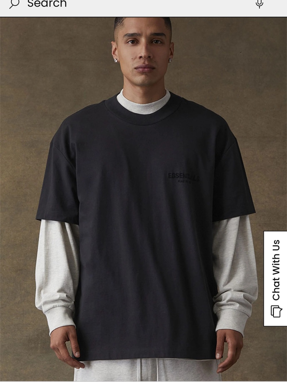 Fear of God ESSENTIALS Stretch Limo T-Shirt FW22